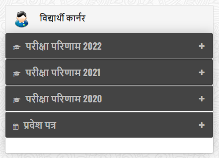 CGBSE Result Student Corner 1