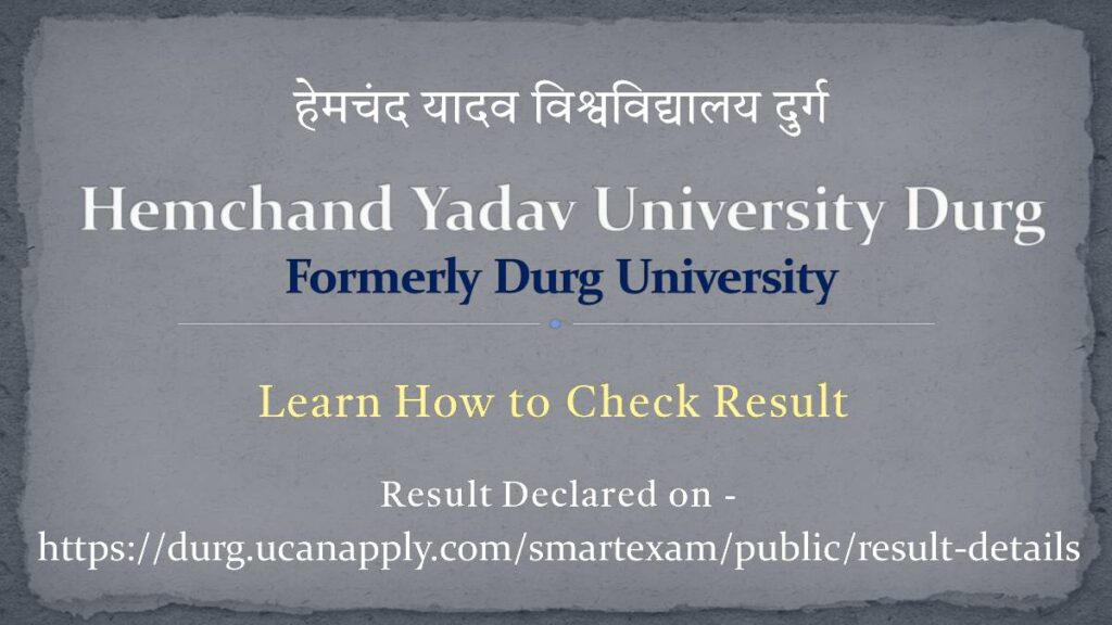 Durg University Result