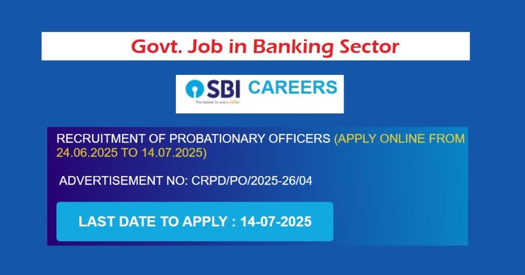 SBI PO Recruitment 2025